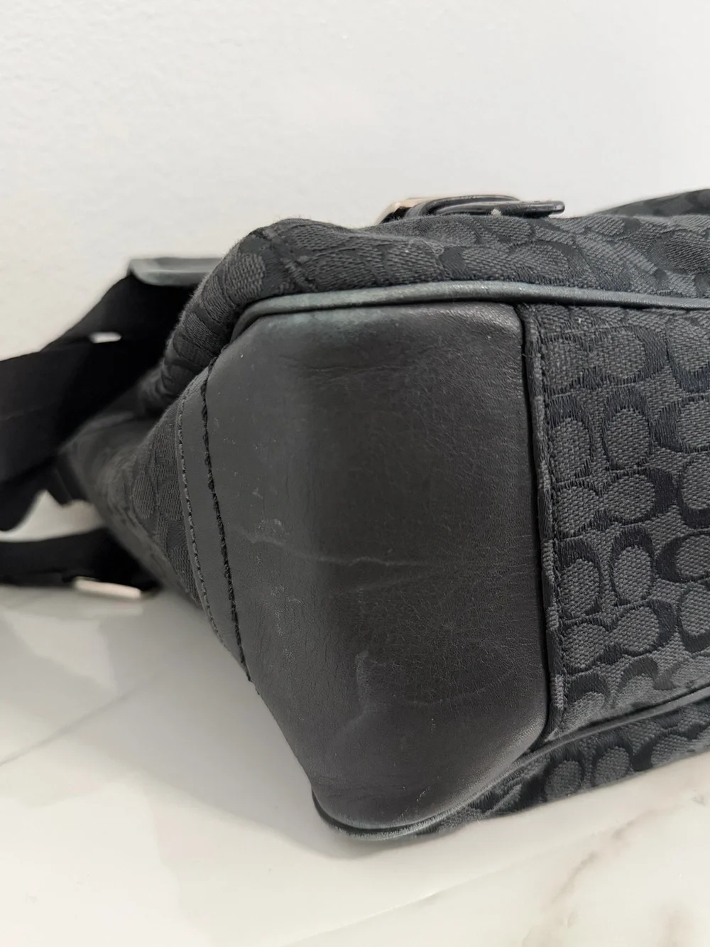 Coach black signature